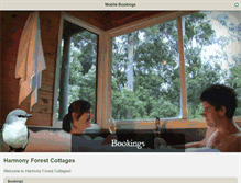 Tablet Screenshot of bookings.harmonyforest.com.au